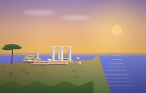Ancient Kamiros, Rhodes scene