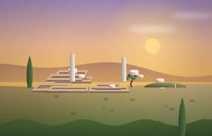 Kerameikos Archaeological Site scene